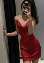Sexy Red Homecoming Dress Red Party Dress Y2628