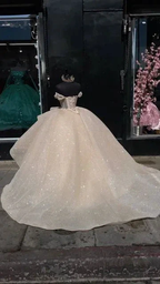 Luxury Quinceanera Dresses Applique Corset Ball Gown Prom Sweet 16 Dress Y4144