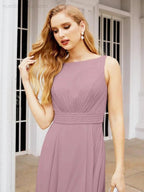 Numbersea Bridesmaid Dresses for Wedding Ruffles Long Formal Prom Gowns 28039