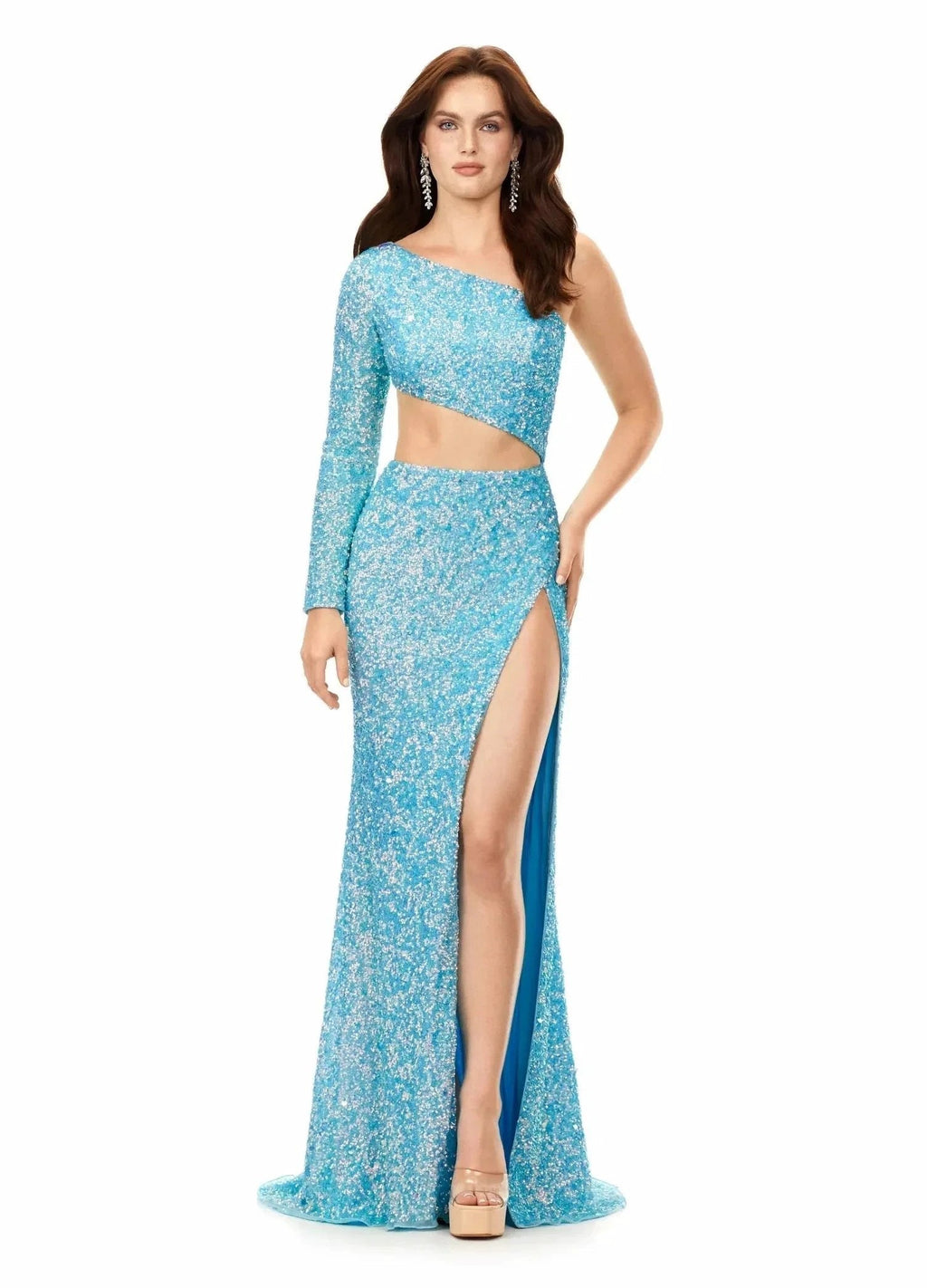 Side Cut Out Prom Dresses with Split SYP162