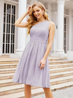 Numbersea Homecoming Dress One Shoulder Pleated Short Formal Prom Gowns 28046
