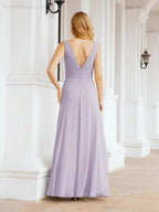 Numbersea Bridesmaid Dresses for Wedding Ruffles Long Formal Prom Gowns 28039