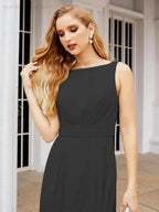 Numbersea Bridesmaid Dresses for Wedding Ruffles Long Formal Prom Gowns 28039