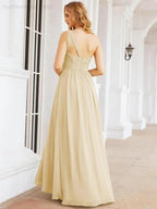 Numbersea One Shoulder Bridesmaid Dresses Long Maxi Formal Evening Party Prom Gowns 28061