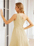 Numbersea Homecoming Dress One Shoulder Pleated Short Formal Prom Gowns 28046