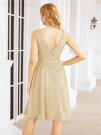 Numbersea Homecoming Dresses Knee Length Skirt V Back 28062