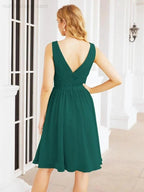 Numbersea Homecoming Dresses Knee Length Skirt V Back 28062