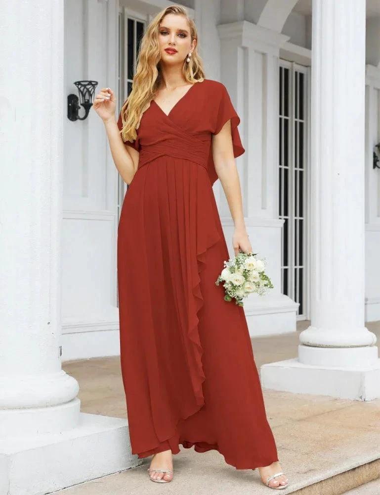 Numbersea Bridesmaid Dresses Backless Formal Prom Gowns for Evening Party Mother of The Bride Dress 28040