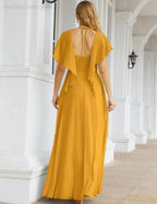 Numbersea Bridesmaid Dresses Backless Formal Prom Gowns for Evening Party Mother of The Bride Dress 28040