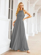 Numbersea Keyhole Bridesmaid Dresses Sleeveless Formal Evening Party Prom Gowns 28043