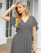 Numbersea Bridesmaid Dresses Backless Formal Prom Gowns for Evening Party Mother of The Bride Dress 28040