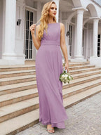 Numbersea Bridesmaid Dresses for Wedding Ruffles Long Formal Prom Gowns 28039