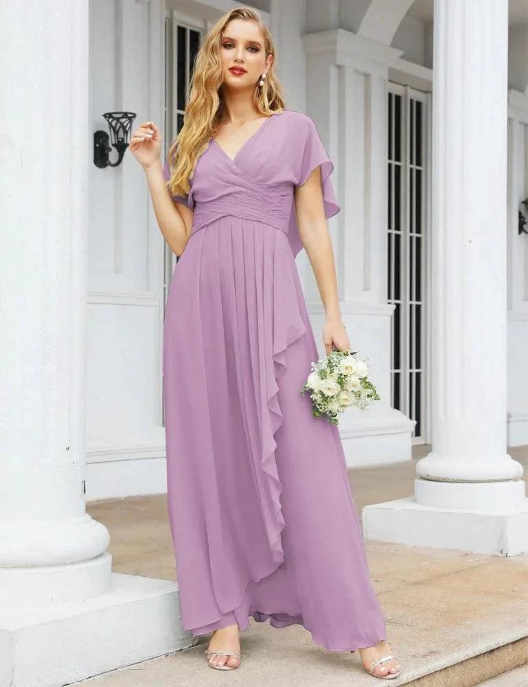 Numbersea Bridesmaid Dresses Backless Formal Prom Gowns for Evening Party Mother of The Bride Dress 28040