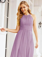 Numbersea Keyhole Bridesmaid Dresses Sleeveless Formal Evening Party Prom Gowns 28043