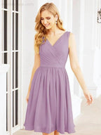 Numbersea Homecoming Dresses Knee Length Skirt V Back 28062