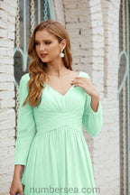 Numbersea Bridesmaid Dress Chiffon Formal Party Dress Evening Dress 28016