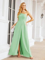 Numbersea Women's One Shoulder Formal Prom Gowns for Mother of The Bride Side Slit Bridesmaid Dresses 28052