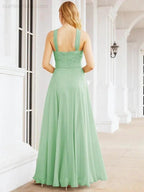 Numbersea Crisscross Halter Bridesmaid Dresses for Party Wedding Evening Prom Maxi Ball Gowns 28053