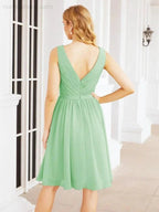 Numbersea Homecoming Dresses Knee Length Skirt V Back 28062