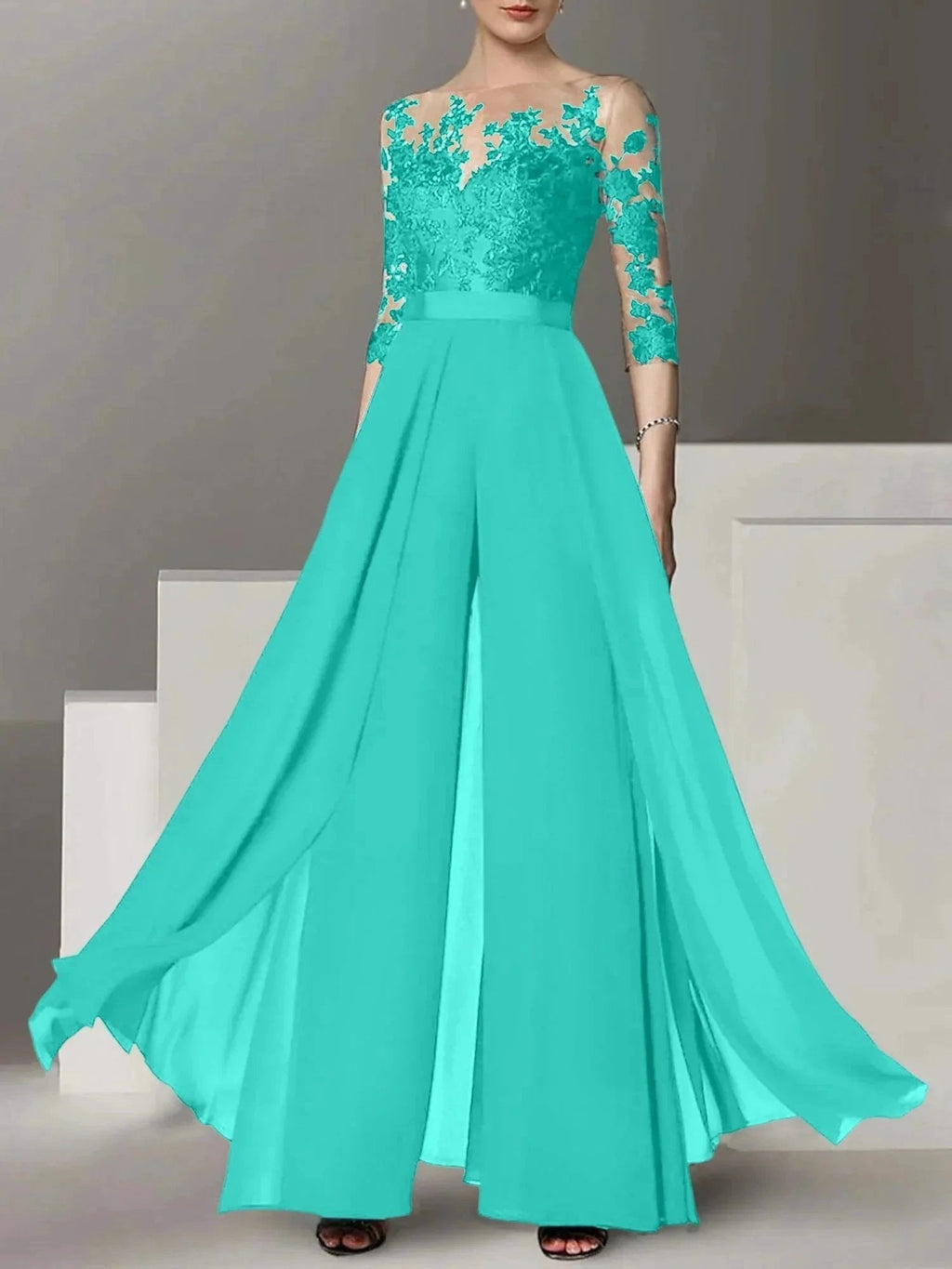 A-Line/Princess Mother of the Bride Dresses with Applique