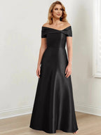 A-Line/Princess Off-the-Shoulder Floor-Length Mother of the Bride Dresses