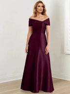 A-Line/Princess Off-the-Shoulder Floor-Length Mother of the Bride Dresses