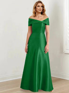A-Line/Princess Off-the-Shoulder Floor-Length Mother of the Bride Dresses