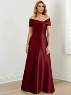 A-Line/Princess Off-the-Shoulder Floor-Length Mother of the Bride Dresses