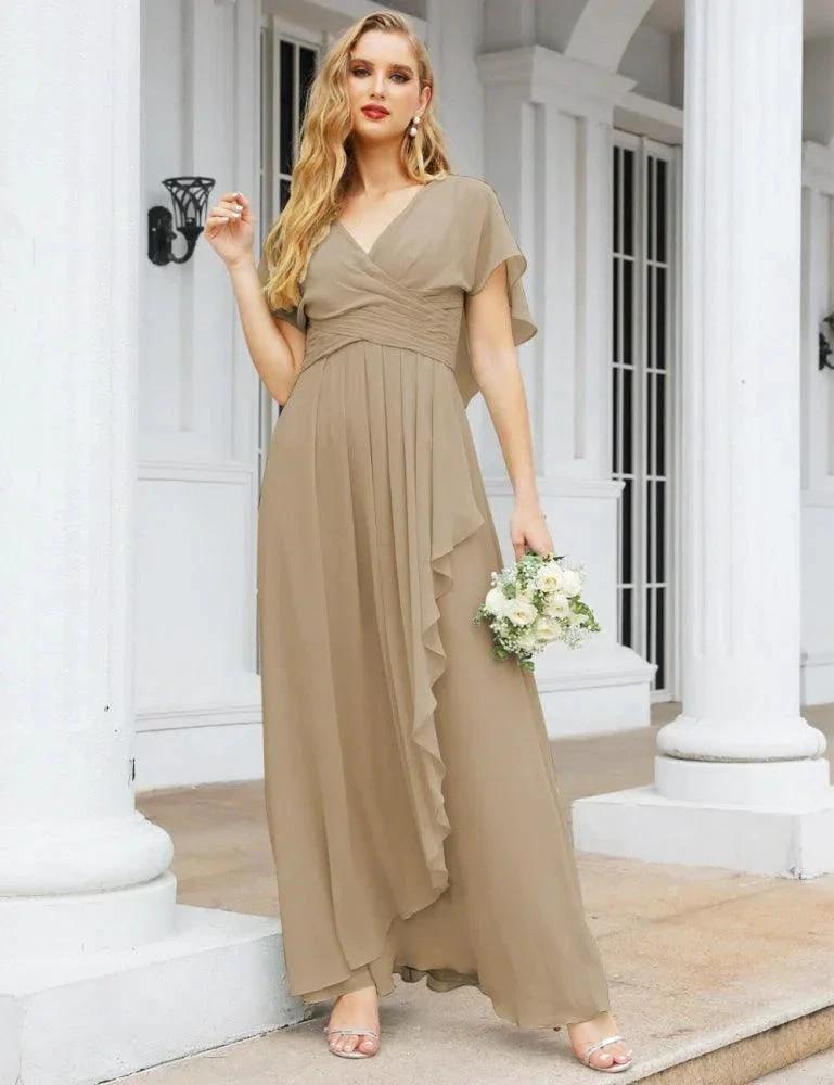 Numbersea Bridesmaid Dresses Backless Formal Prom Gowns for Evening Party Mother of The Bride Dress 28040