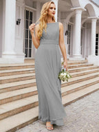 Numbersea Bridesmaid Dresses for Wedding Ruffles Long Formal Prom Gowns 28039