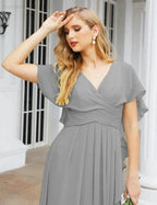 Numbersea Bridesmaid Dresses Backless Formal Prom Gowns for Evening Party Mother of The Bride Dress 28040