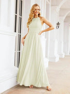 Numbersea Keyhole Bridesmaid Dresses Sleeveless Formal Evening Party Prom Gowns 28043