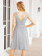 Numbersea Homecoming Dresses Knee Length Skirt V Back 28062