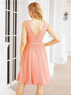 Numbersea Homecoming Dresses Knee Length Skirt V Back 28062