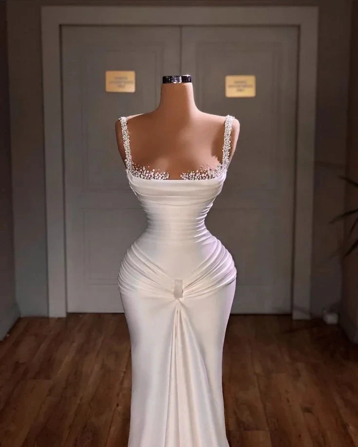Classy Mermaid Long Evening Dress Charming Formal Gown Y616