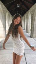 Cute Lace Bodycon Dress Short Homecoming Dress Y2012