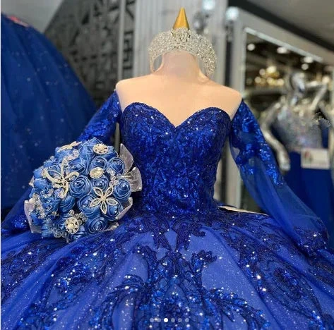 Luxurious Royal Blue Quinceanera Dress,Royal Blue Ball Gown Sweet 16 Dress Y1130