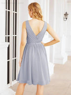 Numbersea Homecoming Dresses Knee Length Skirt V Back 28062