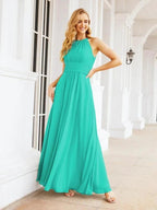 Numbersea Keyhole Bridesmaid Dresses Sleeveless Formal Evening Party Prom Gowns 28043