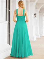 Numbersea Crisscross Halter Bridesmaid Dresses for Party Wedding Evening Prom Maxi Ball Gowns 28053