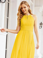 Numbersea Keyhole Bridesmaid Dresses Sleeveless Formal Evening Party Prom Gowns 28043