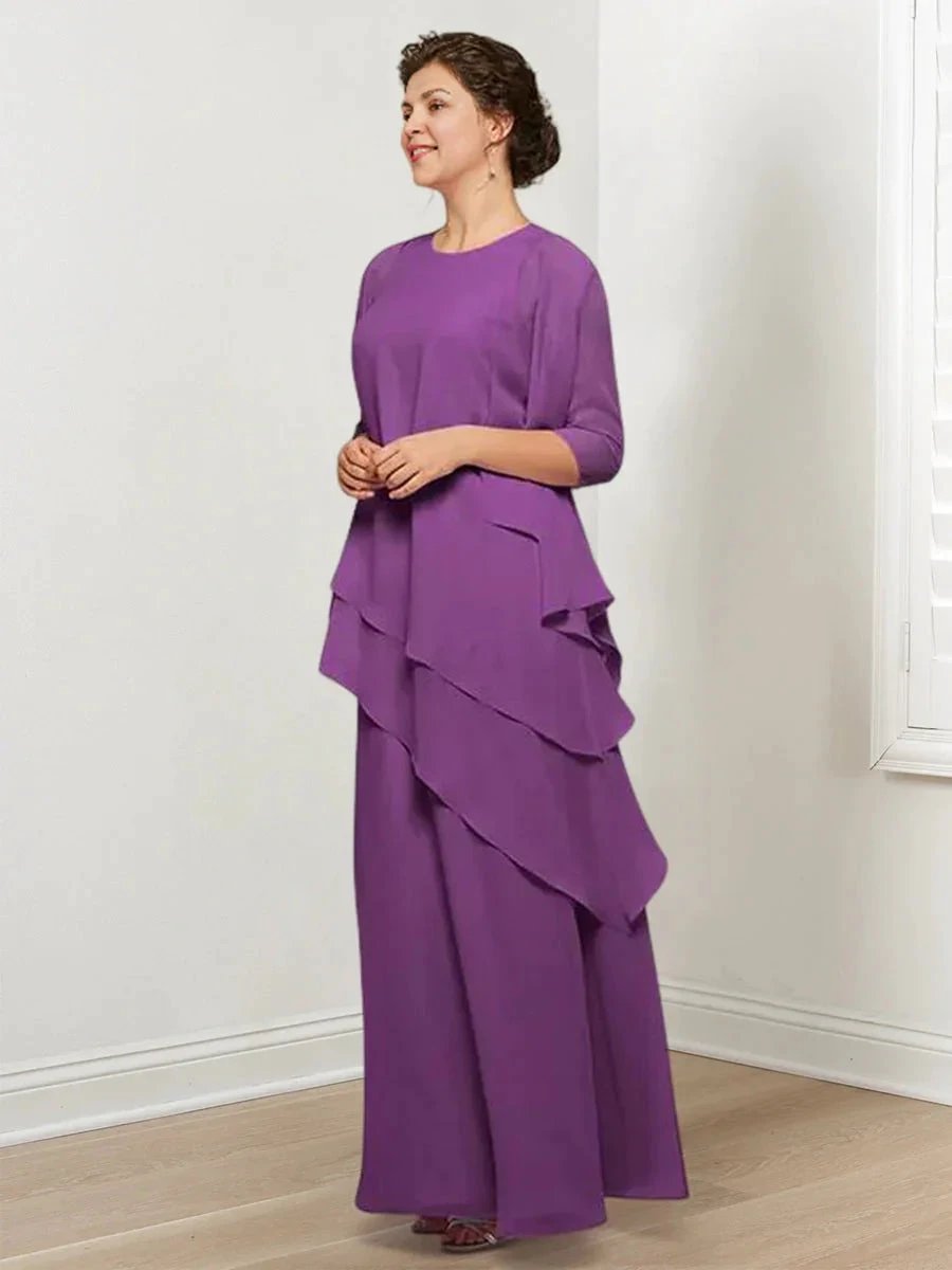 A-Line/Princess Mother of the Bride Dresses with Ruffles & Jacket