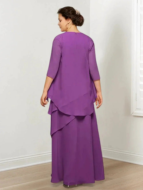 A-Line/Princess Mother of the Bride Dresses with Ruffles & Jacket
