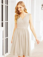 Numbersea Homecoming Dresses Knee Length Skirt V Back 28062