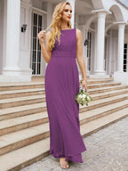 Numbersea Bridesmaid Dresses for Wedding Ruffles Long Formal Prom Gowns 28039