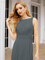 Numbersea Bridesmaid Dresses for Wedding Ruffles Long Formal Prom Gowns 28039