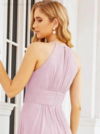 Numbersea Keyhole Bridesmaid Dresses Sleeveless Formal Evening Party Prom Gowns 28043
