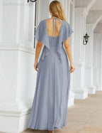 Numbersea Bridesmaid Dresses Backless Formal Prom Gowns for Evening Party Mother of The Bride Dress 28040