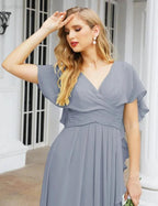 Numbersea Bridesmaid Dresses Backless Formal Prom Gowns for Evening Party Mother of The Bride Dress 28040