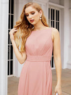 Numbersea Bridesmaid Dresses for Wedding Ruffles Long Formal Prom Gowns 28039